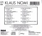 Preview: Klaus Nomi - Klaus Nomi (Same) CD 1985
