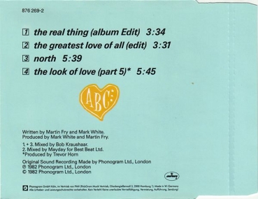 ABC - The Real Thing CD Single 1989