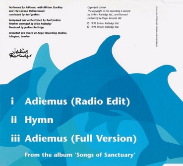 Adiemus - Adiemus (Same) CD Single 1995