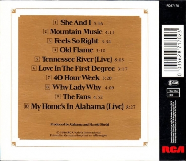 Preview: Alabama - Greatest Hits CD 1986