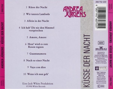 Andrea Jürgens - Küsse Der Nacht CD 1990