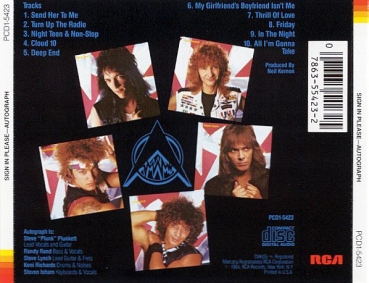 Preview: Autograph - Sign In Please CD 1984