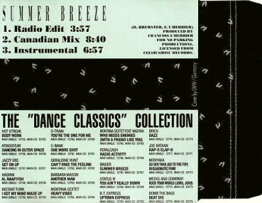 Baiser - Summer Breeze CD Single 1990