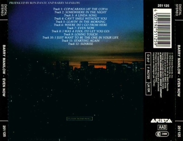 Barry Manilow - Even Now CD 1978 1995