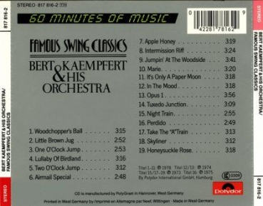 Bert Kaempfert - Famous Swing Classics CD 1984