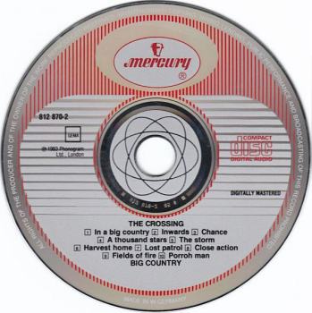 Big Country - The Crossing CD 1983 1988