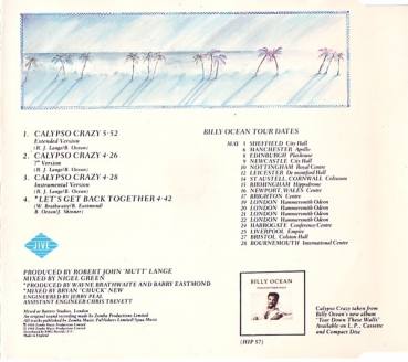 Billy Ocean - Calypso Crazy CD Single 1988