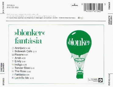 Blonker - Fantasia CD 1980 1988