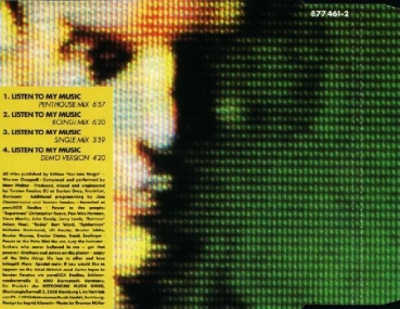 Bombast Broz - Listen To My Music CD Single 1990