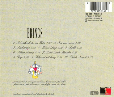 Brings - Zwei Zoote Minsche CD 1991