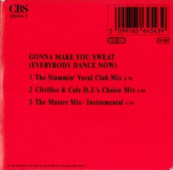 C + C Music Factory feat. Freedom Williams - Gonna Make You Sweat (Everybody Dance Now) 3 INCH CD Single 1990