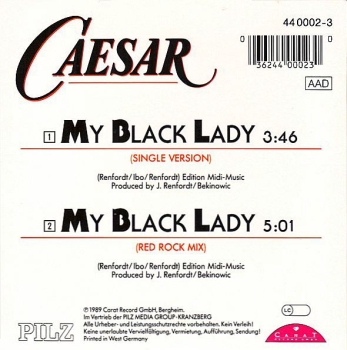 Caesar - My Black Lady CD Single 1989