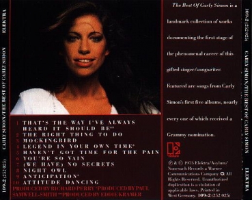 Carly Simon - The Best Of Carly Simon TARGET CD 1975 1983