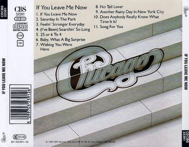 Chicago - If You Leave Me Now CD 1982 1989