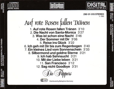 Flippers - Auf Rote Rosen Fallen Tränen CD 1985 1989