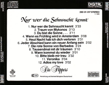 Preview: Flippers - Nur Wer Die Sehnsucht Kennt CD 1986