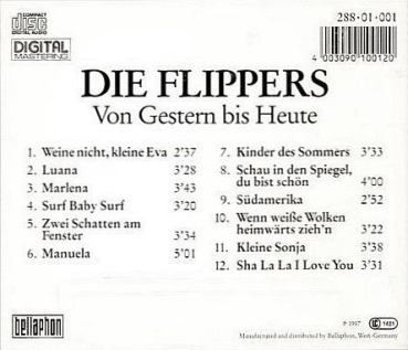 Preview: Flippers - Von Gestern Bis Heute CD 1987