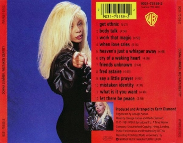 Donna Summer - Mistaken Identity CD 1991