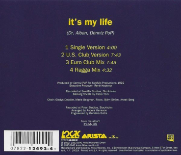 Preview: Dr. Alban - It's My Life CD Single 1993