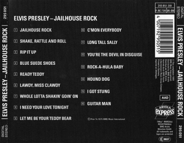 Elvis Presley - Jailhouse Rock CD 1989