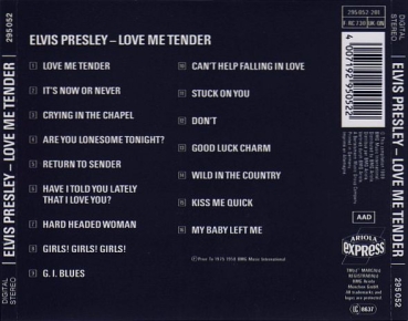 Preview: Elvis Presley - Love Me Tender CD 1989