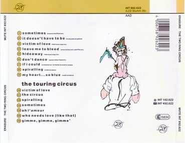 Erasure - The Two Ring Circus CD 1987 1989