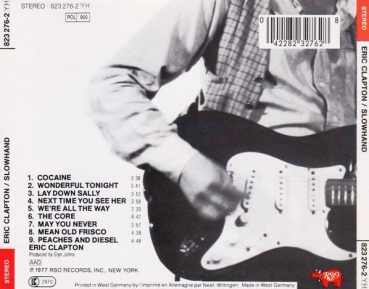 Eric Clapton - Slowhand CD 1977 1988