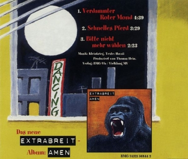 Extrabreit - Verdammter Roter Mond CD Single 1998