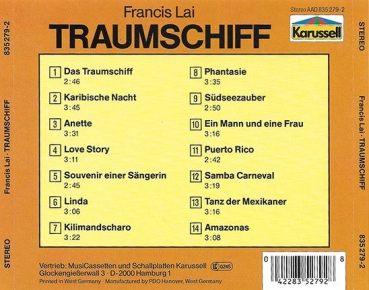 Francis Lai - Traumschiff CD 1983 1989