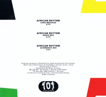 Fresh And Fly - African Rhythm CD Single 1991