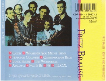 Fritz Brause - Bow-Tie And Rubber Boots CD 1986