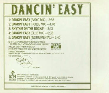 Funhouse Feat. Kenneth Sherman - Dancin' Easy CD Single 1988