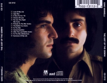 Preview: Gino Vannelli - The Gist Of The Gemini CD 1976 1986