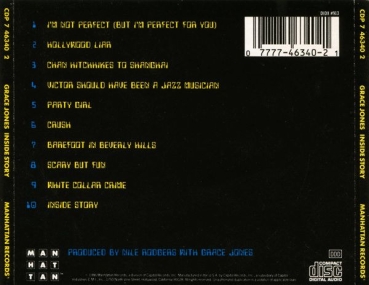 Grace Jones - Inside Story CD 1986