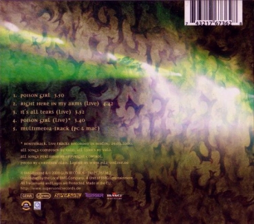 HIM - Poison Girl LIMITED EDITION DIGIPAK CD Single 2000