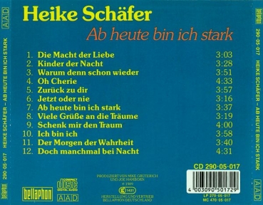 Heike Schäfer - Ab Heute Bin Ich Stark CD 1989