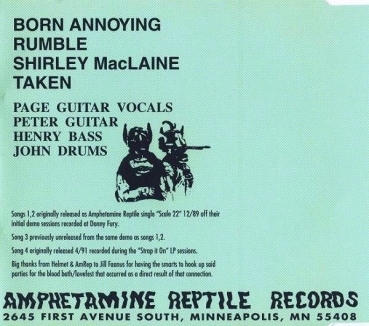 Helmet - Born Annoying CD Single 1989 1993