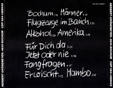 Herbert Grönemeyer - 4630 Bochum CD 1984