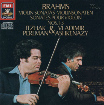Brahms - Violin Sonatas Nos. 1-3 (Itzhak Perlman, Vladimir Ashkenazy) CD 1985