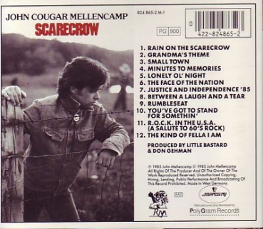 John Cougar Mellencamp - Scarecrow CD 1985 1988