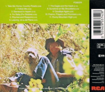 John Denver - John Denver's Greatest Hits CD 1973 1987