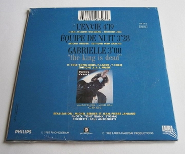 Johnny Hallyday - L'envie PICTURE CD Single 1988
