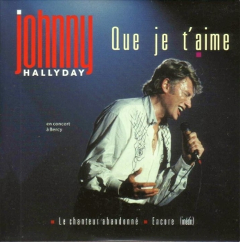 Johnny Hallyday - Que Je T'aime PICTURE CD Single 1988