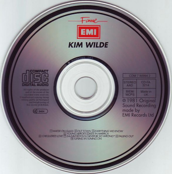 Kim Wilde - Kim Wilde (Same) CD 1981 1994