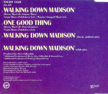 Kirsty MacColl - Walking Down Madison CD Single 1991