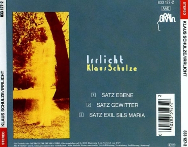 Klaus Schulze - Irrlicht CD 1972 1986