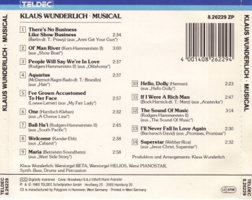 Klaus Wunderlich - Musical CD 1985