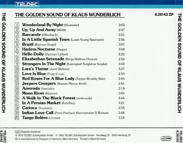 Klaus Wunderlich - The Golden Sound Of Klaus Wunderlich (Volume 1) CD 1970 1985