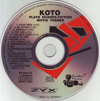 Koto - ...Plays Science-Fiction Movie Themes CD 1993