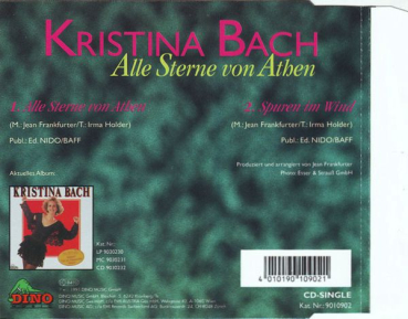Preview: Kristina Bach - Alle Sterne Von Athen CD Single 1991
